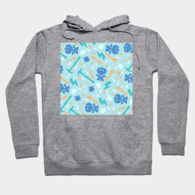 Young Engineer Pastel Pattern Hoodie by XOOXOO